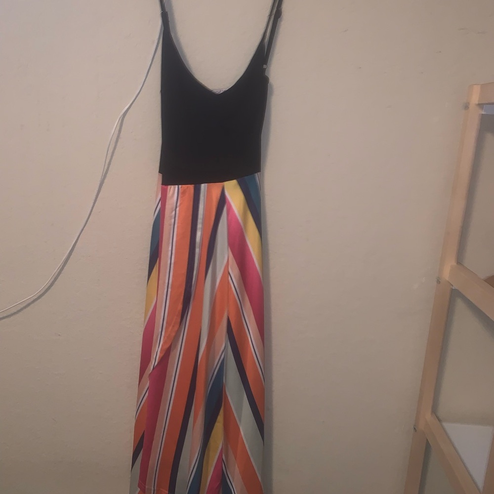 Colorful Striped Maxi Dress